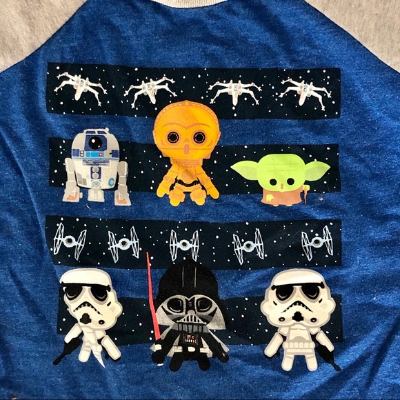 3/20$⭐️ Star Wars Raglan Tee - Picture 3 of 3